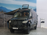 A Malibu camping van is on display at the Duesseldorf Trade Fair Center during the Caravan Salon, the leading motorhome and camping van trad...