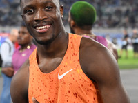 Letsile TEBOGO (BOT) competes in the 100m Men during the IAAF Wanda Diamond League: Golden Gala Pietro Mennea at Olympic Stadium in Rome, It...