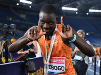 Letsile TEBOGO (BOT) competes in the 100m Men during the IAAF Wanda Diamond League: Golden Gala Pietro Mennea at Olympic Stadium in Rome, It...