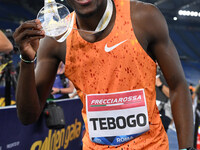 Letsile TEBOGO (BOT) competes in the 100m Men during the IAAF Wanda Diamond League: Golden Gala Pietro Mennea at Olympic Stadium in Rome, It...