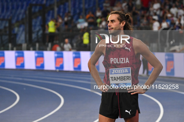 Gianmarco TAMBERI (ITA) competes in High Jump during the IAAF Wanda Diamond League: Golden Gala Pietro Mennea at Olympic Stadium in Rome, It...