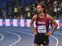 Gianmarco TAMBERI (ITA) competes in High Jump during the IAAF Wanda Diamond League: Golden Gala Pietro Mennea at Olympic Stadium in Rome, It...