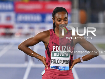 Ayomide FOLORUNSO (ITA) competes in the 400m Hurdles Women and the High Jump during the IAAF Wanda Diamond League: Golden Gala Pietro Mennea...