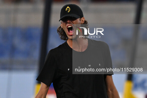 Gianmarco TAMBERI (ITA) competes in High Jump Men during the IAAF Wanda Diamond League: Golden Gala Pietro Mennea at Olympic Stadium in Rome...