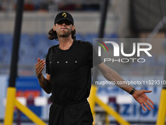 Gianmarco TAMBERI (ITA) competes in High Jump Men during the IAAF Wanda Diamond League: Golden Gala Pietro Mennea at Olympic Stadium in Rome...