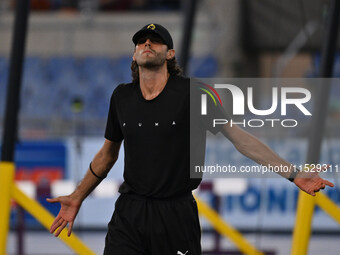 Gianmarco TAMBERI (ITA) competes in High Jump Men during the IAAF Wanda Diamond League: Golden Gala Pietro Mennea at Olympic Stadium in Rome...