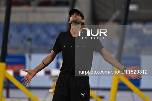 Gianmarco TAMBERI (ITA) competes in High Jump Men during the IAAF Wanda Diamond League: Golden Gala Pietro Mennea at Olympic Stadium in Rome...