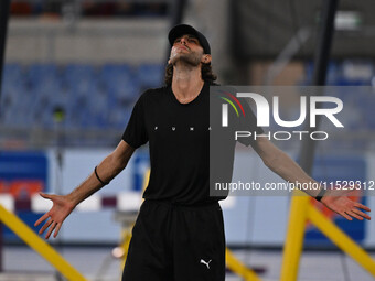 Gianmarco TAMBERI (ITA) competes in High Jump Men during the IAAF Wanda Diamond League: Golden Gala Pietro Mennea at Olympic Stadium in Rome...