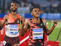 Hagos Gebrhiwet (ETH) competes in the 5000m Men during the IAAF Wanda Diamond League: Golden Gala Pietro Mennea at Olympic Stadium in Rome,...