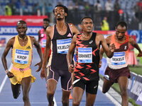 Hagos Gebrhiwet (ETH) competes in the 5000m Men during the IAAF Wanda Diamond League: Golden Gala Pietro Mennea at Olympic Stadium in Rome,...