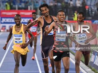 Hagos Gebrhiwet (ETH) competes in the 5000m Men during the IAAF Wanda Diamond League: Golden Gala Pietro Mennea at Olympic Stadium in Rome,...