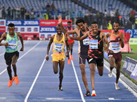 Hagos Gebrhiwet (ETH) competes in the 5000m Men during the IAAF Wanda Diamond League: Golden Gala Pietro Mennea at Olympic Stadium in Rome,...