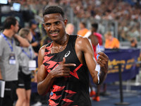 Hagos Gebrhiwet (ETH) competes in the 5000m Men during the IAAF Wanda Diamond League: Golden Gala Pietro Mennea at Olympic Stadium in Rome,...