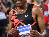 Hagos Gebrhiwet (ETH) competes in the 5000m Men during the IAAF Wanda Diamond League: Golden Gala Pietro Mennea at Olympic Stadium in Rome,...