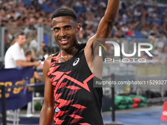 Hagos Gebrhiwet (ETH) competes in the 5000m Men during the IAAF Wanda Diamond League: Golden Gala Pietro Mennea at Olympic Stadium in Rome,...