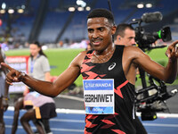 Hagos Gebrhiwet (ETH) competes in the 5000m Men during the IAAF Wanda Diamond League: Golden Gala Pietro Mennea at Olympic Stadium in Rome,...