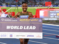 Winfred Yavi (BRN) competes in the 3000m Steeplechase Women during the IAAF Wanda Diamond League: Golden Gala Pietro Mennea at Olympic Stadi...