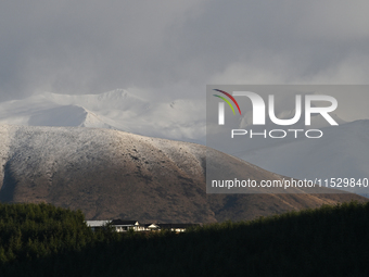 A farmhouse is seen in Twizel, in the Mackenzie District, in the Canterbury Region of the South Island of New Zealand, on August 30, 2024. (