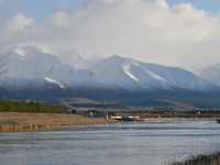 A general view of Twizel in the Mackenzie District in the Canterbury Region of the South Island of New Zealand on August 30, 2024. (