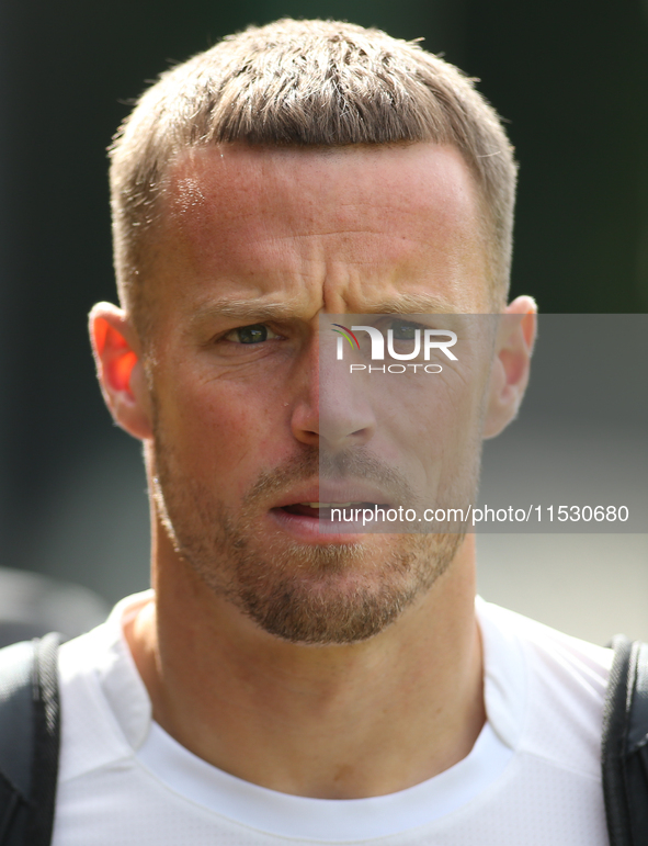 Barrow goalkeeper Paul Farman during the Sky Bet Championship match between  Harrogate and Barrow, in Harrogate, United Kingdom, on August 3...