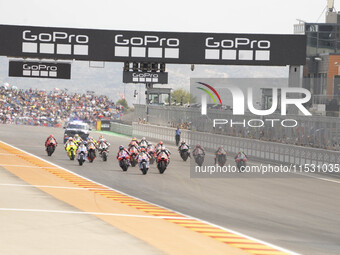 Star Sprint Race MotoGP during the Moto Grand Prix GoPro of Aragon Sprint Race MotoGP on Saturday at the Motorland circuit in Alcaniz, Spain...