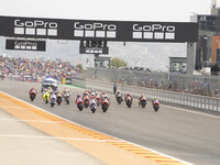 Star Sprint Race MotoGP during the Moto Grand Prix GoPro of Aragon Sprint Race MotoGP on Saturday at the Motorland circuit in Alcaniz, Spain...