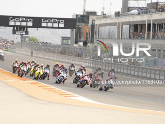 Star Sprint Race MotoGP during the Moto Grand Prix GoPro of Aragon Sprint Race MotoGP on Saturday at the Motorland circuit in Alcaniz, Spain...