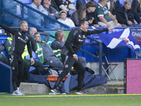 Exeter City F.C. manager Gary Caldwell gesticulates during the Sky Bet League 1 match between Bolton Wanderers and Exeter City at the Toughs...