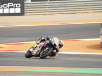 Joan Mir (Spa-Repsol Honda Team) participates in the Moto Grand Prix GoPro of Aragon Sprint Race MotoGP on Saturday at the Motorland circuit...