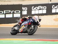 Luca Marini (Ita-Repsol Honda Team) participates in the Moto Grand Prix GoPro of Aragon Sprint Race MotoGP on Saturday, MotoGP of Spain at M...