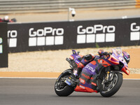 Jorge Martin (Spa-Pramac Racing Ducati) participates in the Moto Grand Prix GoPro of Aragon Sprint Race MotoGP on Saturday at the Motorland...