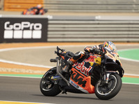 Brad Binder (Saf-Red Bull KTM Factory Racing) participates in the Moto Grand Prix GoPro of Aragon Sprint Race MotoGP on Saturday at the Moto...