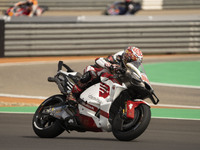 Takaaki Nakagami (Gia-Honda LCR) participates in the Moto Grand Prix GoPro of Aragon Sprint Race MotoGP on Saturday at the Motorland circuit...