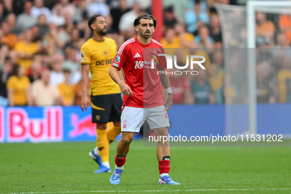 Jota Silva of Nottingham Forest during the Premier League match between Nottingham Forest and Wolverhampton Wanderers at the City Ground in...