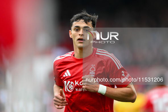 Ramon Sosa of Nottingham Forest during the Premier League match between Nottingham Forest and Wolverhampton Wanderers at the City Ground in...