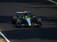 Lewis Hamilton of Mercedes-AMG Petronas F1 Team drives his single-seater during qualifying of the Italian GP, the 16th round of the Formula...