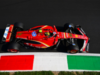 Carlos Sainz of Scuderia Ferrari drives his single-seater during qualifying of the Italian GP, the 16th round of the Formula 1 World Champio...