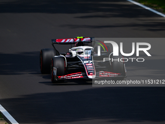 Niko Hulkenberg of Haas F1 Team drives his single-seater during qualifying of the Italian GP, the 16th round of the Formula 1 World Champion...