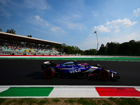 Yuki Tsunoda of Visa Cash-Up Racing Bulls drives his single-seater during qualifying of the Italian GP, the 16th round of the Formula 1 Worl...