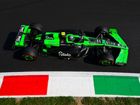 Guanyu Zhou of Stake F1 Team drives his single-seater during qualifying of the Italian GP, the 16th round of the Formula 1 World Championshi...