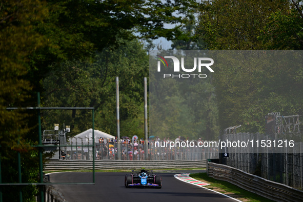 Pierre Gasly of Alpine F1 Team drives his single-seater during qualifying of the Italian GP, the 16th round of the Formula 1 World Champions...