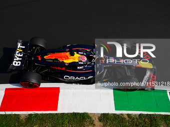 Max Verstappen of Red Bull Racing Honda drives his single-seater during qualifying of the Italian GP, the 16th round of the Formula 1 World...