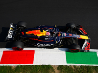 Max Verstappen of Red Bull Racing Honda drives his single-seater during qualifying of the Italian GP, the 16th round of the Formula 1 World...