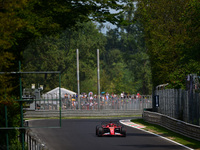 Charles Leclerc of Scuderia Ferrari drives his single-seater during qualifying of the Italian GP, the 16th round of the Formula 1 World Cham...