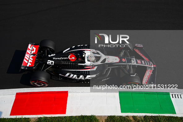 Kevin Magnussen of Haas F1 Team drives his single-seater during qualifying of the Italian GP, the 16th round of the Formula 1 World Champion...