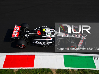 Niko Hulkenberg of Haas F1 Team drives his single-seater during qualifying of the Italian GP, the 16th round of the Formula 1 World Champion...