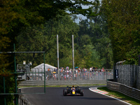 Max Verstappen of Red Bull Racing Honda drives his single-seater during qualifying of the Italian GP, the 16th round of the Formula 1 World...