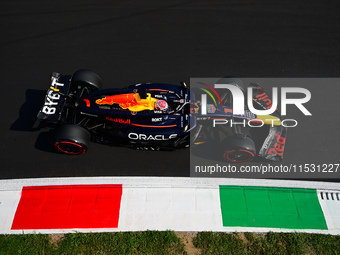 Max Verstappen of Red Bull Racing Honda drives his single-seater during qualifying of the Italian GP, the 16th round of the Formula 1 World...