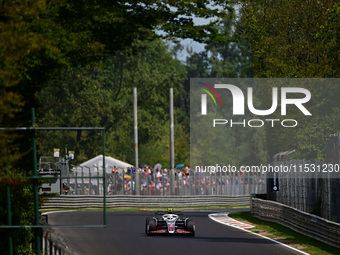 Niko Hulkenberg of Haas F1 Team drives his single-seater during qualifying of the Italian GP, the 16th round of the Formula 1 World Champion...