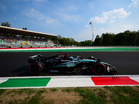 George Russell of Mercedes-AMG Petronas drives his single-seater during qualifying of the Italian GP, the 16th round of the Formula 1 World...